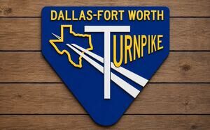 Dallas Fort Worth Turnpike Road Sign Texas Interstate 30 Highway Travel